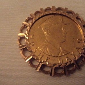 Moshe Dayan 18KT gold coin 1956-1967  grams 11.61